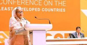 অনুদান নয়, স্বল্পোন্নত দেশগুলো আন্তর্জাতিক প্রতিশ্রুতি অনুযায়ী তাদের প্রাপ্য চায় : প্রধানমন্ত্রী